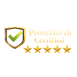 ProveWorth Certified shield with five gold stars